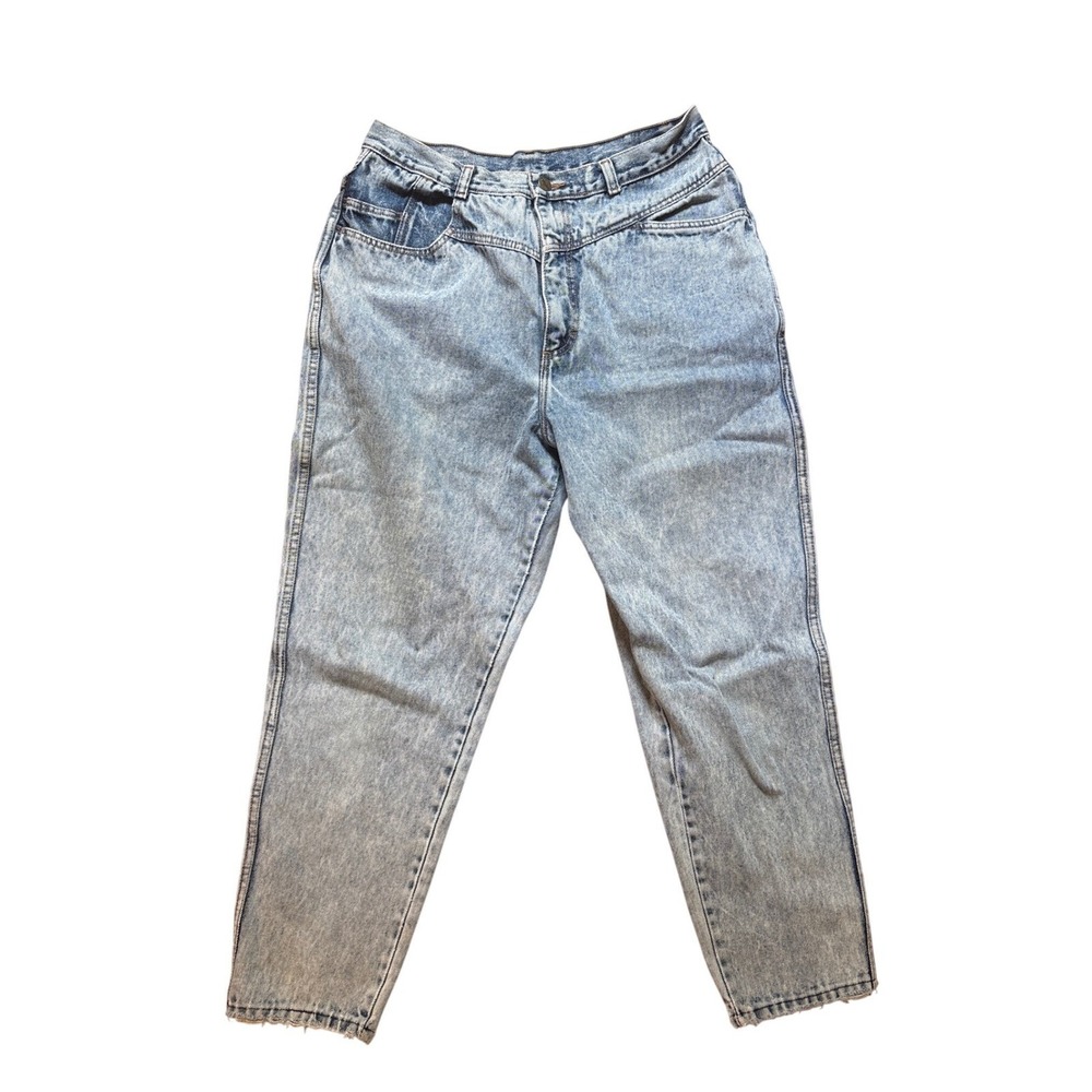 Gitano Jeans Women Light Acid Wash Vintage High Rise Tapered SIZE 8